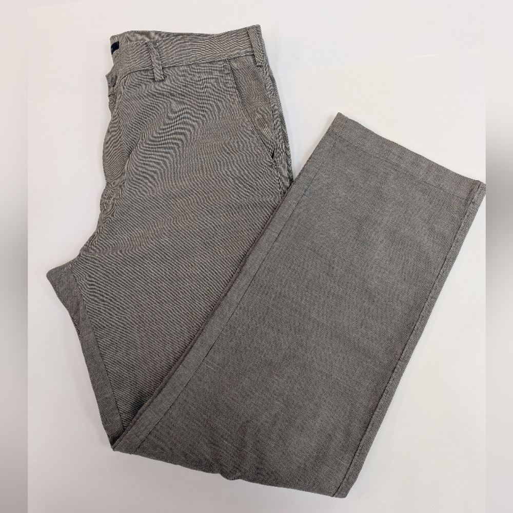Allen Solly Neo Fit Dress Pants Mens Gray knit Flat Front 36x31